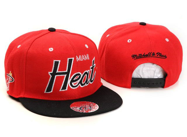 NBA Maimi Heat M&N Snapback Hat NU05